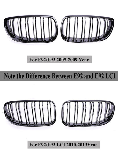 Front Black Grille For BMW 3 Series E92 E93 2005-2013 - Lxud Customz