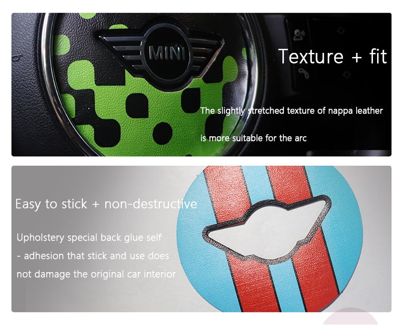 Steering Wheel Airbag Stickers For Mini cooper - Lxud Customz