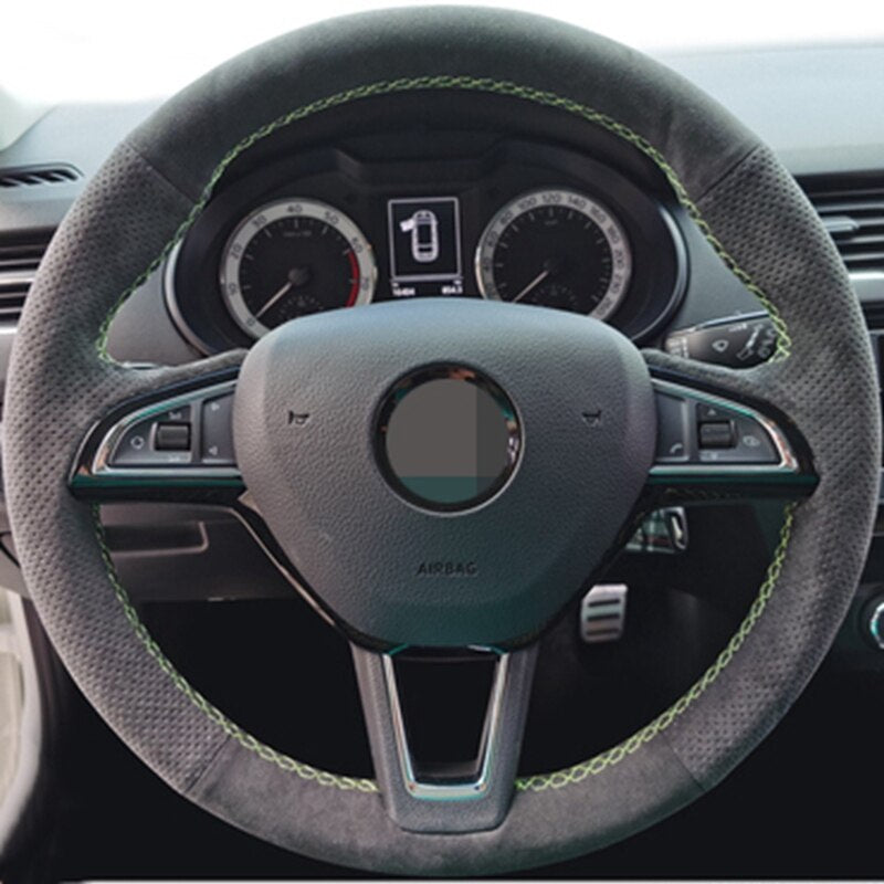 DIY Steering Wheel Cover Retrim Kit For Skoda - Lxud Customz