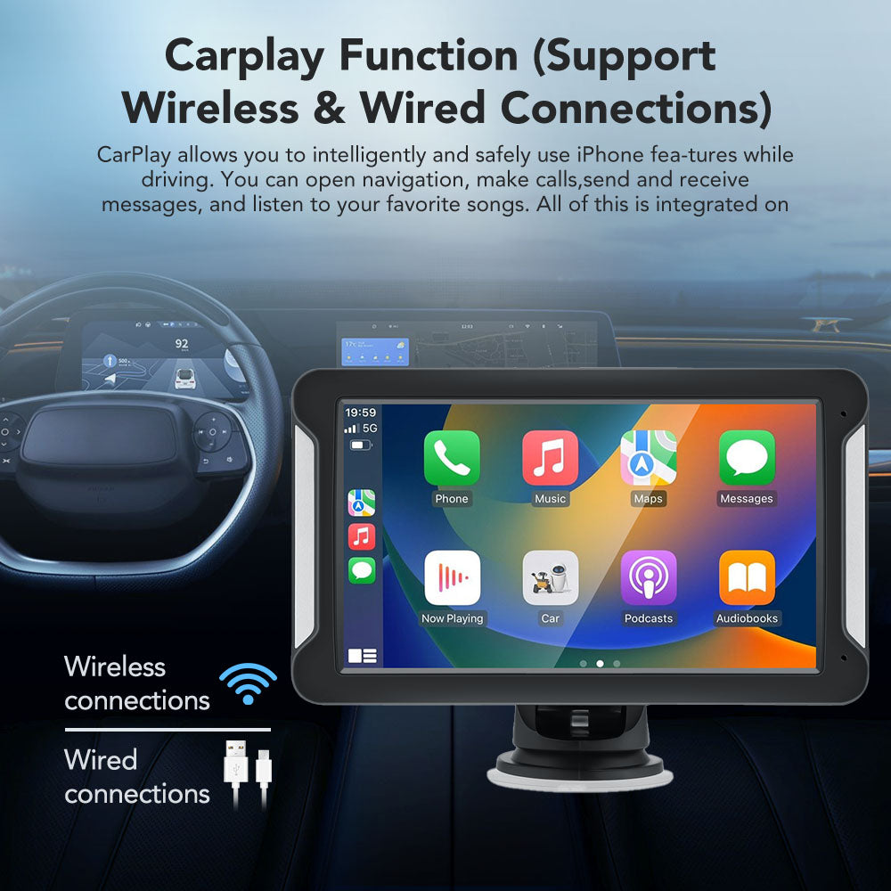 CarPlay Portable Tablet 7 Inch Universal - Lxud Customz