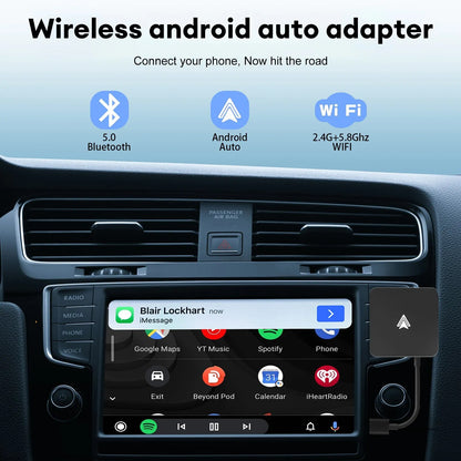 Wired to Wireless Apple/Andriod CarPlay Adapter for OEM Headunit