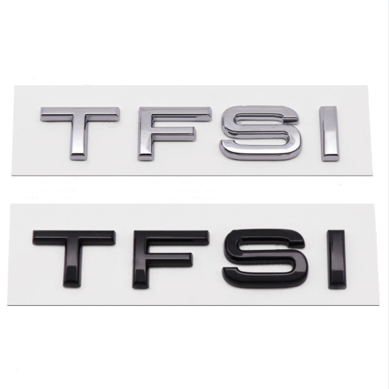 A1 A3 A4 A5 A6 A7 A8 A4L A6L A8L Q2 Q2L Q3 Q3L Q5 Q5L Q7 Q7L TFSI TDI Car Emblem Rear Sticker Badge For Audi - Lxud Customz