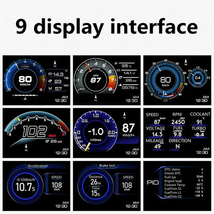 Digital Smart Boost Gauge OBD2