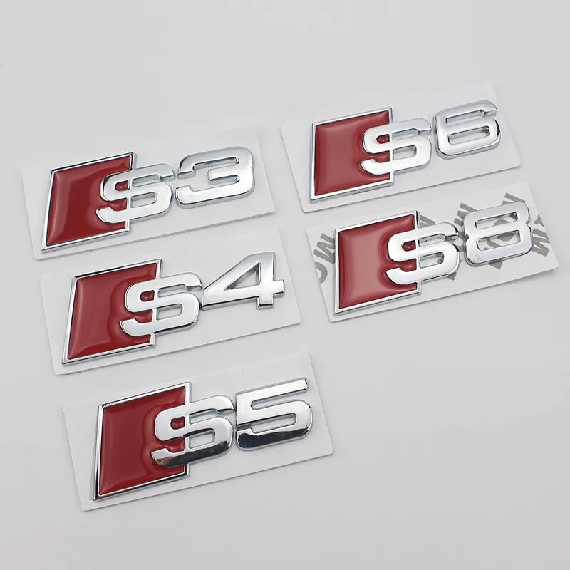 Audi Rear Boot Emblem S3 S4 S5 S6 S7 S8 A3 A4 A5 A6 A7 A8