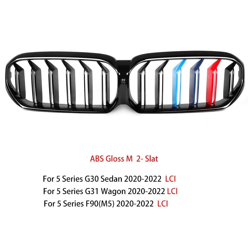 Front Black Grill for BMW THE 5 Series G30 G31 F90 (M5) LCI - Lxud Customz