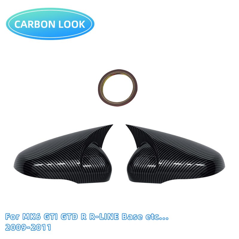 Golf MK6 MK7 7.5 GTI R GTD Base 2009-2020 2Pcs Side Mirror Cover Caps - Lxud Customz