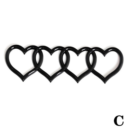 Audi Love Heart Logo Emblem For Audi A4 A3 A5 A6 - Lxud Customz