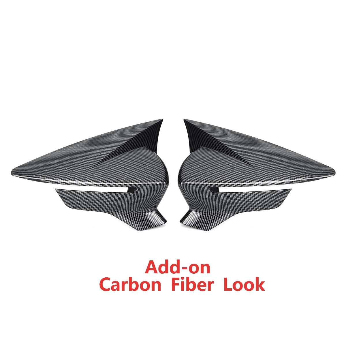 2x Mirror Covers Cap For Seat Leon MK3 MK3.5 2013-2019/ Ibiza MK5 - Lxud Customz