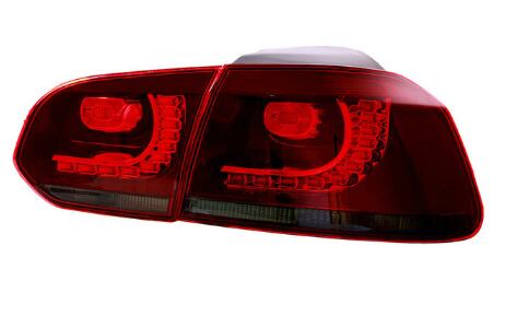 MK6 Golf 2009 - 2013 LED Dynamic Turn Signal Taillight For Volkswagen - Lxud Customz