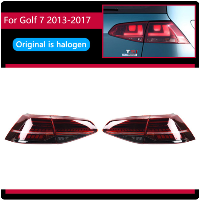 LED Tail Lights For Volkswagen VW Golf 7 MK7 Golf7.5 TSI STI 2013-2019 - Lxud Customz