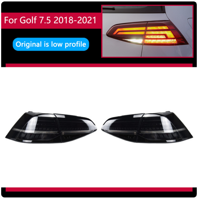 LED Tail Lights For Volkswagen VW Golf 7 MK7 Golf7.5 TSI STI 2013-2019 - Lxud Customz