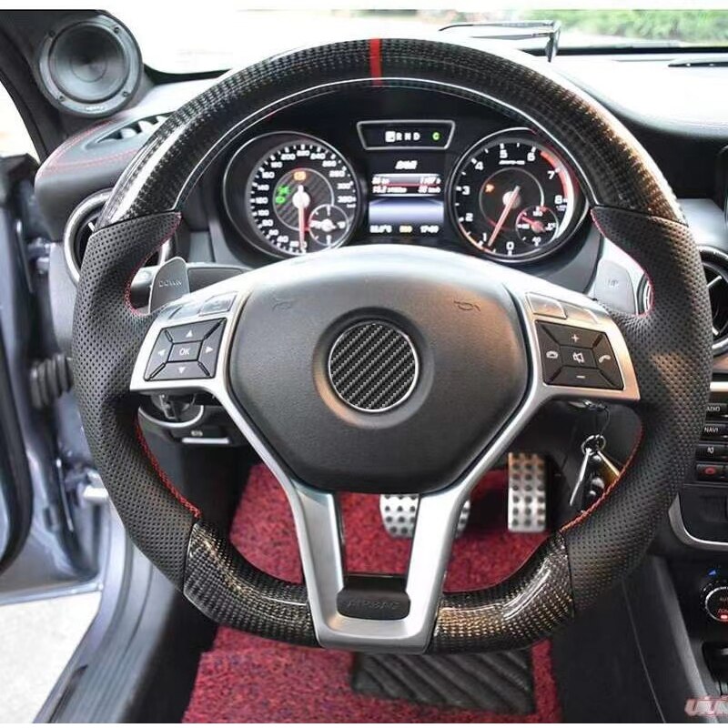 Carbon Fiber Steering Wheel for Mercedes-Benz x156 - Lxud Customz