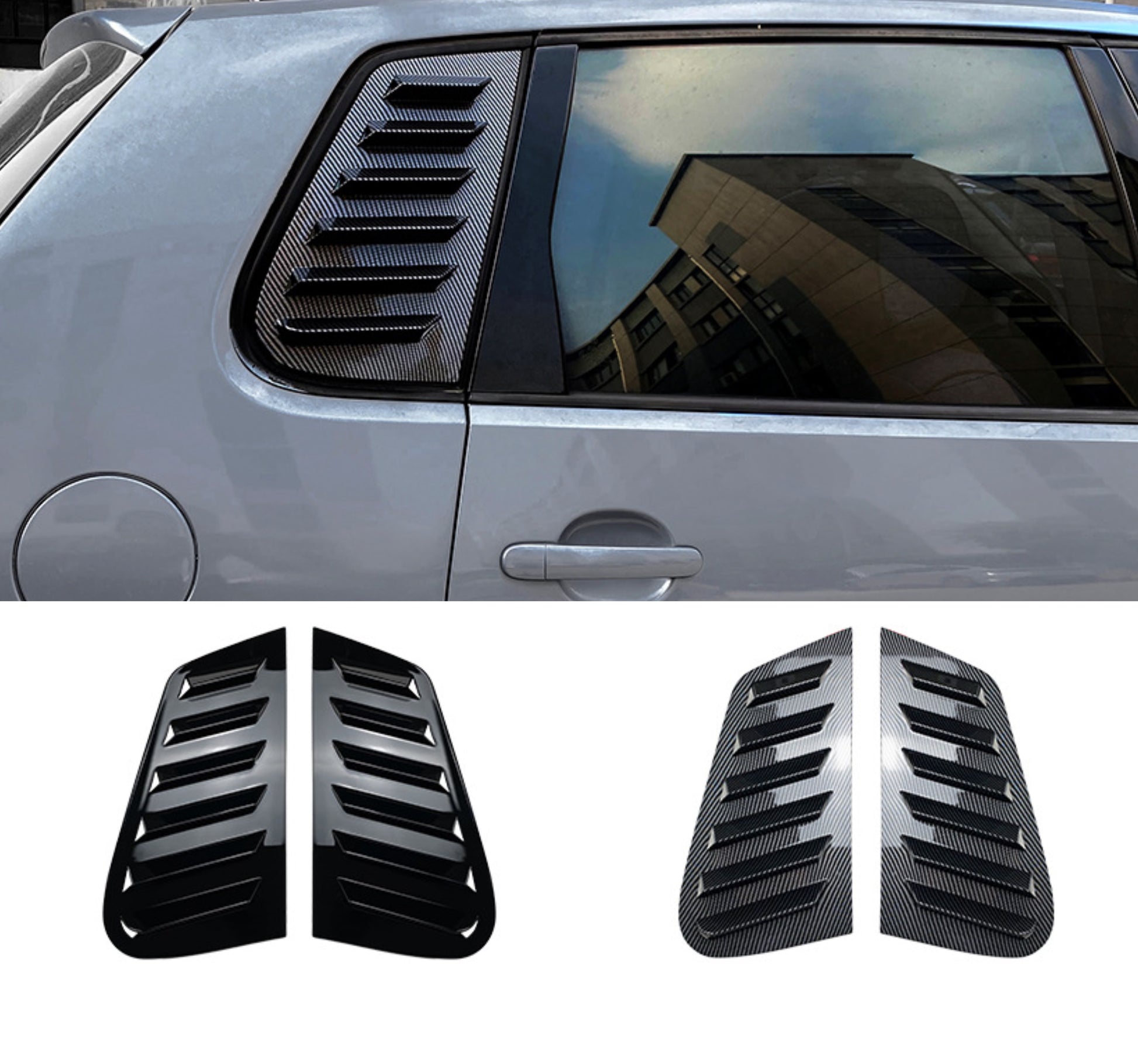 Volkswagen Polo MK4 2001-2009 Car Rear Side Window Louver - Lxud Customz