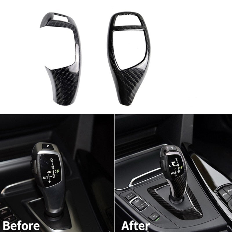 Gear shift knob trim carbon fiber BMW - Lxud Customz