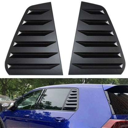 2Pcs Carbon Fiber Car Side Window Triangle Shutter Rear Triangle Window Spoiler Louver Shutter Cover For Golf 7 MK7 2013-2019 - Lxud Customz