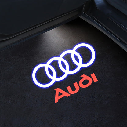 2pcs Car Door LED Welcome Light For Audi - Lxud Customz