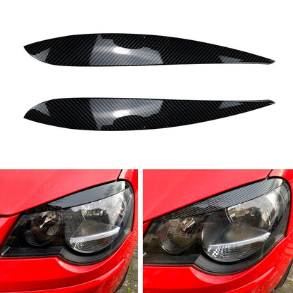 Volkswagen VW POLO 4 2005-2009 ABS Carbon Fiber Eyebrows - Lxud Customz