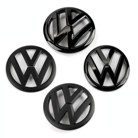 Polo 2009-2013 Blacked Out Center Badge 117mm Rear Emblem 110mm - Lxud Customz