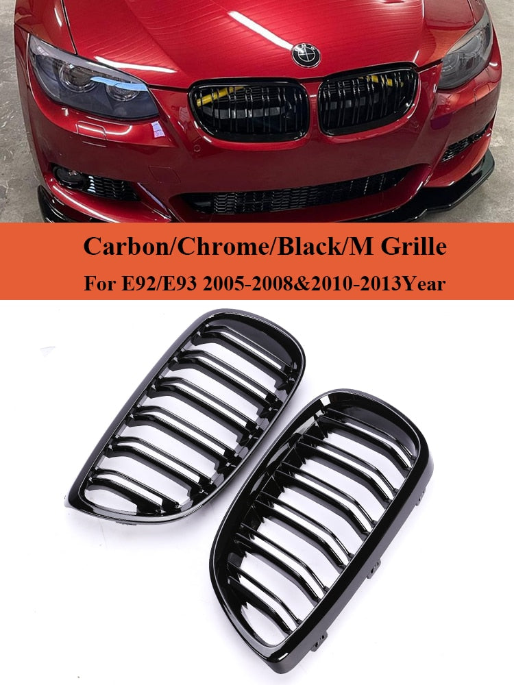 Front Black Grille For BMW 3 Series E92 E93 2005-2013 - Lxud Customz