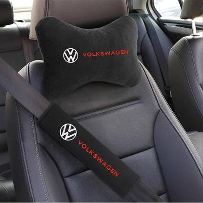 VW Volkswagen Neck Rest Pillow/Seatbelt Cover - Lxud Customz