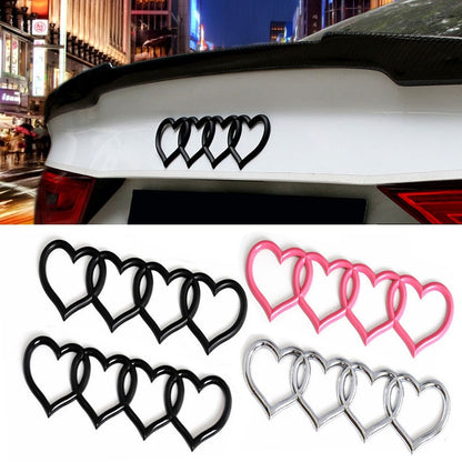 Audi Love Heart Logo Emblem For Audi A4 A3 A5 A6 - Lxud Customz