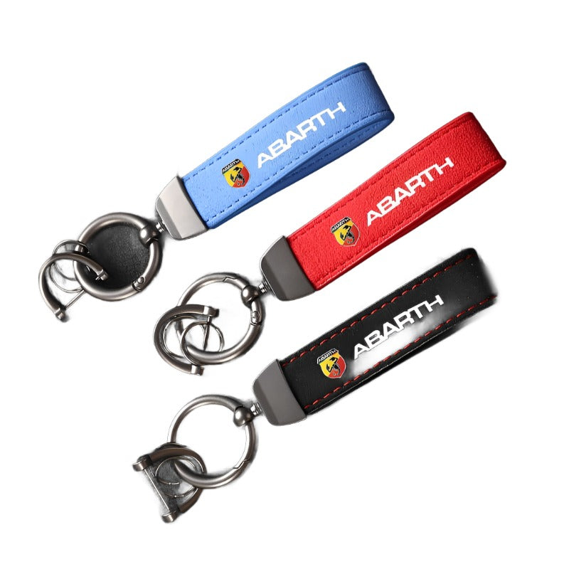 Suede Keychain For Abarth - Lxud Customz