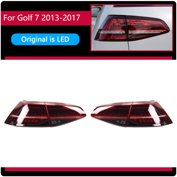 LED Tail Lights For Volkswagen VW Golf 7 MK7 Golf7.5 TSI STI 2013-2019 - Lxud Customz